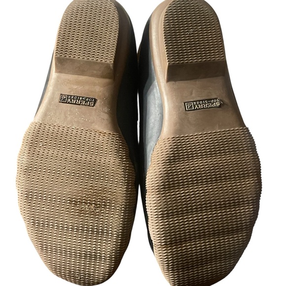 Sperry Top Sider Boots Womens Sz 7 Brown Black Rubber Waterproof Rain Snow Shoe - Picture 7 of 9